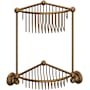 Perrin and Rowe Two Tier Corner Shower Basket English Bronze
