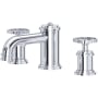 Perrin and Rowe Armstrong 1.2 GPM Widespread Bathroom Faucet With Low Spout Polished Chrome