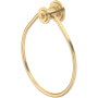 Perrin and Rowe Armstrong 6-7/8" Wall Mounted Towel Ring Satin English Gold
