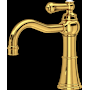 Perrin and Rowe Georgian Era 1.2 GPM Single Hole Bathroom Faucet with Pop-Up Drain Assembly Unlacquered Brass (Living Finish)