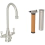 Perrin and Rowe Georgian Era 1.5 GPM Hot and Cold Water Dispenser with Filter Polished Nickel