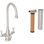 Perrin and Rowe Georgian Era 1.5 GPM Hot and Cold Water Dispenser with Filter Satin Nickel
