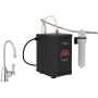 Perrin and Rowe Georgian Era 0.5 GPM Hot Water Dispenser with Hot Water Filter Tank Polished Chrome