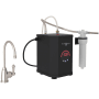 Perrin and Rowe Georgian Era 0.5 GPM Hot Water Dispenser with Hot Water Filter Tank Satin Nickel