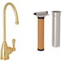 Perrin and Rowe Georgian Era 0.5 GPM Cold Water Dispenser with Filter English Gold