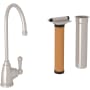 Perrin and Rowe Georgian Era 0.5 GPM Cold Water Dispenser with Filter Satin Nickel