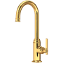 Perrin and Rowe Southbank 1.8 GPM Single Hole Bar Faucet - Includes Escutcheon English Gold