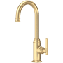 Perrin and Rowe Southbank 1.8 GPM Single Hole Bar Faucet - Includes Escutcheon Satin English Gold
