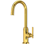 Perrin and Rowe Southbank 1.8 GPM Single Hole Bar Faucet - Includes Escutcheon Unlacquered Brass (Living Finish)