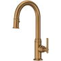 Perrin and Rowe Southbank 1.8 GPM Single Hole Pull Down Bar Faucet - Includes Escutcheon English Bronze