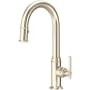 Perrin and Rowe Southbank 1.8 GPM Single Hole Pull Down Bar Faucet - Includes Escutcheon Satin Nickel
