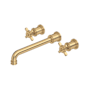 Perrin and Rowe Armstrong Wall Mounted Tub Filler Satin English Gold