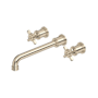 Perrin and Rowe Armstrong Wall Mounted Tub Filler Satin Nickel