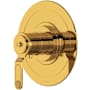 Perrin and Rowe Armstrong Thermostatic Valve Trim Only with Single Lever Handle - Less Rough In Unlacquered Brass (Living Finish)