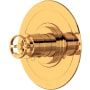 Perrin and Rowe Armstrong Thermostatic Valve Trim Only with Single Wheel Handle - Less Rough In English Gold