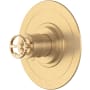 Perrin and Rowe Armstrong Thermostatic Valve Trim Only with Single Wheel Handle - Less Rough In Satin English Gold