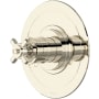 Perrin and Rowe Armstrong Thermostatic Valve Trim Only with Single Cross Handle - Less Rough In Polished Nickel