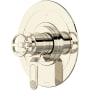 Perrin and Rowe Armstrong Two Independent and One Shared Function Thermostatic Valve Trim Only with Single Wheel Handle and Integrated Diverter - Less Rough In Polished Nickel