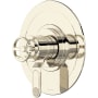 Perrin and Rowe Armstrong Two Independent Function Thermostatic Valve Trim Only with Single Wheel Handle and Integrated Diverter - Less Rough In Polished Nickel