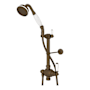 Perrin and Rowe Edwardian 1.8 GPM Single Function Hand Shower Package - Includes Slide Bar and Hose English Bronze
