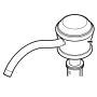 Pfister Deck Mounted Soap Dispenser Pump Head Only Polished Chrome