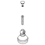 Pfister Savannah 36 / 43 / 49 / 801 Series Decorative Hub Stainless Steel