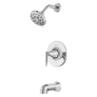 Pfister Vedra Tub and Shower Trim Package with 1.8 GPM Multi Function Shower Head Polished Chrome