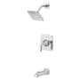 Pfister Vaneri Tub and Shower Trim Package with 1.75 GPM Single Function Shower Head Polished Chrome