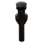 Pfister Push and Seal Drain Assembly with Overflow Matte Black