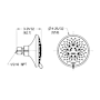 Pfister Modern 1.75 GPM Multi Function Shower Head Spot Defense Brushed Nickel