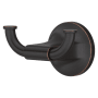 Pfister Pfirst Modern Double Robe Hook Rack with 2 Hooks Tuscan Bronze