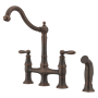 Pfister Courant 1.8 GPM Widespread Bridge Kitchen Faucet - Includes Side Spray Rustic Bronze