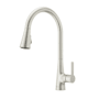 Pfister Pfirst Modern 1.5 GPM Single Hole Pull Down Kitchen Faucet - Includes Escutcheon Stainless Steel