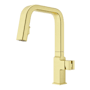Pfister Verve 1.8 GPM Single Hole Pull Down Kitchen Faucet - Less Handle Brushed Gold