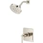 Pfister Hillstone Pressure Balance Shower with Round Multi-Function Showerhead, 9" Shower Arm & Flange Polished Nickel