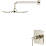 Pfister Hillstone Pressure Balance Shower with 10" Rainhead, 18" Straight Shower Arm & Flange Polished Nickel