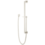Pfister Modern Square 31-3/4" Adjustable Slide Bar with 60" Hose Polished Nickel