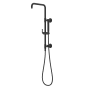 Pfister Modern Round Retrofit Shower with Hand Shower, Slide Bar, Shower Arm, and Hose Matte Black