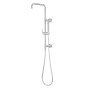 Pfister Modern Round Retrofit Shower with Hand Shower, Slide Bar, Shower Arm, and Hose Polished Chrome