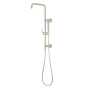 Pfister Modern Round Retrofit Shower with Hand Shower, Slide Bar, Shower Arm, and Hose Polished Nickel