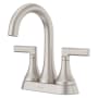 Pfister Vedra 1.2 GPM Centerset Bathroom Faucet with Pop-Up Drain Assembly Spot Defense Brushed Nickel