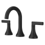 Pfister Vedra 1.2 GPM Widespread Bathroom Faucet with Pop-Up Drain Assembly Matte Black