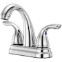 Pfister Pfirst Series 1.2 GPM Centerset Bathroom Faucet with Pforever Seal Technology and with Push & Seal Drain Assembly Polished Chrome