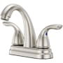 Pfister Pfirst Series 1.2 GPM Centerset Bathroom Faucet with Pforever Seal Technology and with Push & Seal Drain Assembly Brushed Nickel