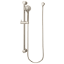 Pfister Holliston 1.75 GPM Multi Function Hand Shower Package - Includes Slide Bar, Hose, and Wall Supply Polished Nickel