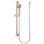 Pfister Holliston 1.75 GPM Multi Function Hand Shower Package - Includes Slide Bar, Hose, and Wall Supply Brushed Nickel