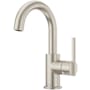 Pfister Brislin 1 GPM Single Hole Bathroom Faucet with Pop-Up Drain Assembly and Forward Handle Operation Brushed Nickel