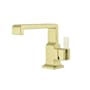 Pfister Verve 1.2 GPM Single Hole Bathroom Faucet with Pop-Up Drain Assembly and Push & Seal, UltraSeal, and Pfast Connect Technologies - Less Handle Brushed Gold