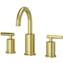 Pfister Contempra 1.2 GPM Widespread Bathroom Faucet with Pforever Seal, Pfast Connect, and Push and Seal Technologies - Includes Pop-Up Drain Assembly Brushed Gold