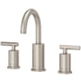 Pfister Contempra 1.2 GPM Widespread Bathroom Faucet with Pforever Seal, Pfast Connect, and Push and Seal Technologies - Includes Pop-Up Drain Assembly Brushed Nickel